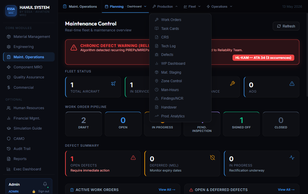 Maint. Operations Unified